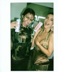 Kylie Jenner Backstage at Couture Show Jean Paul Gaultier Spring 2025 in Paris Fashion Week.